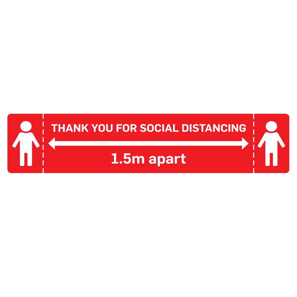1.5m apart Social Distancing