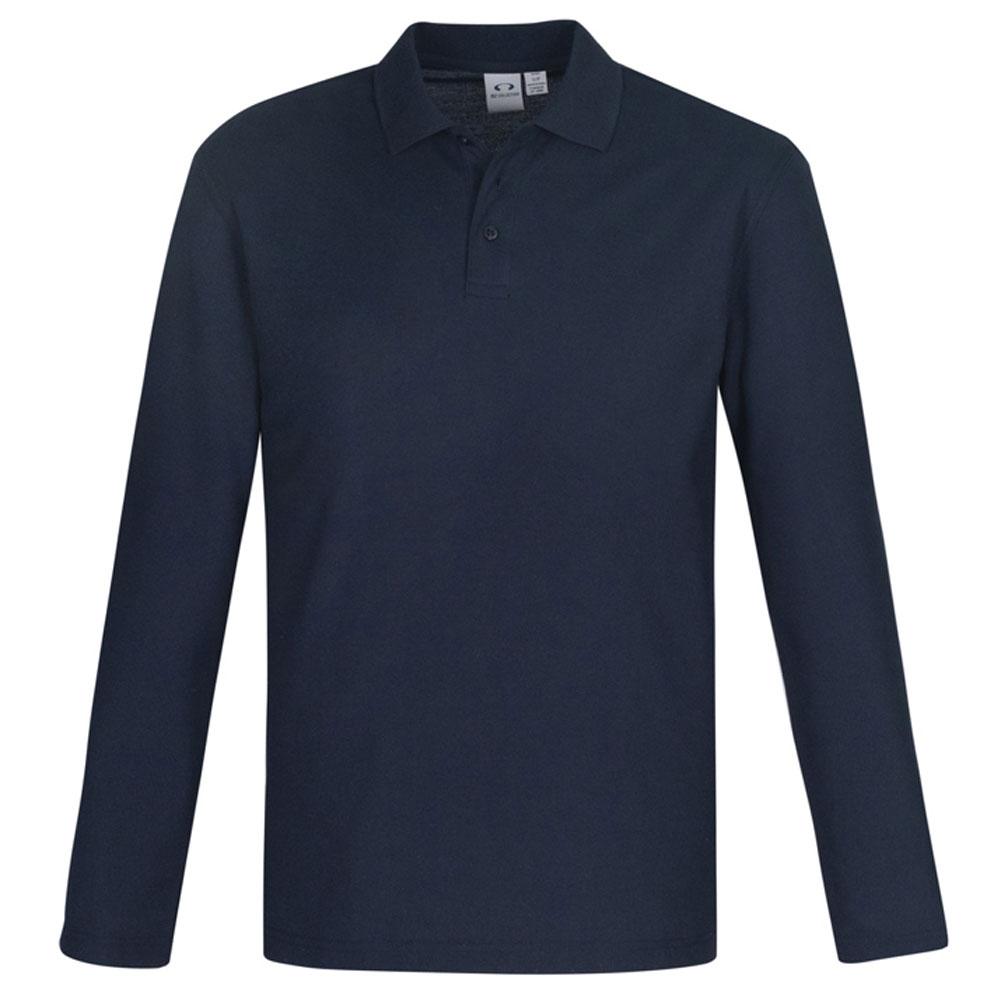 Crew Mens L/S Polo-Navy